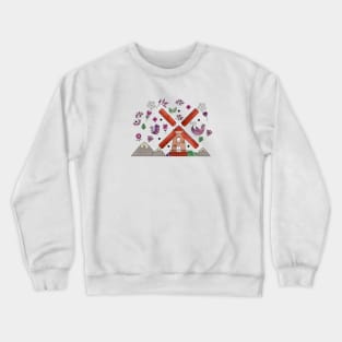 Scandinavian Folklore Windmill Crewneck Sweatshirt